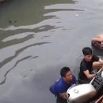 Motor Tercebur ke Kali di Cileungsi Akibat Hilang Kendali