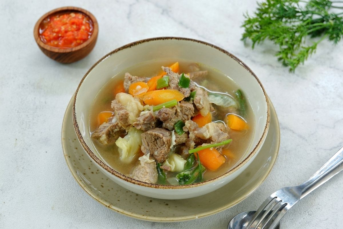 resep sup daging gurih berempah