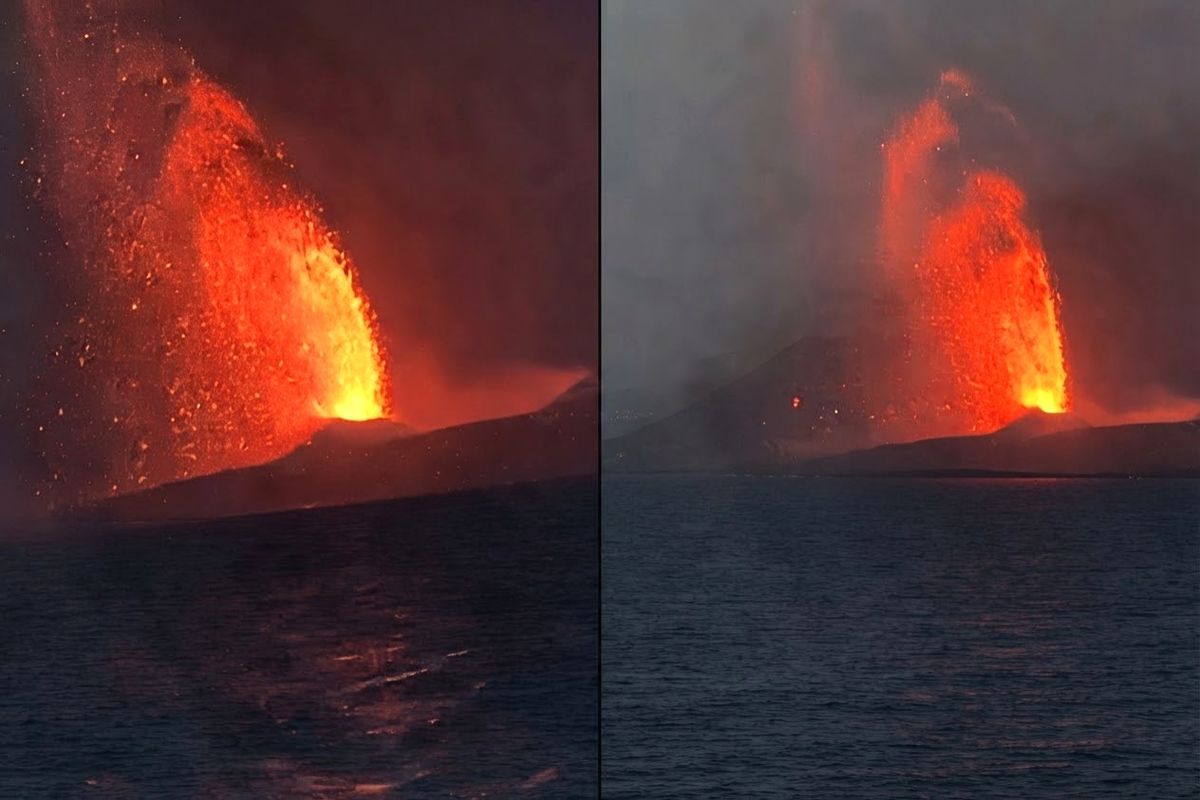 Dentuman Erupsi Gunung Anak Krakatau